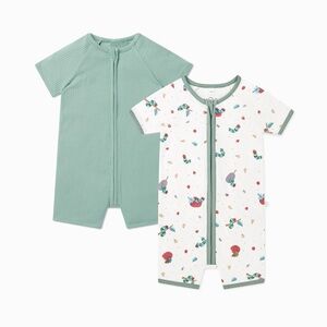MORI Very Hungry Caterpillar Bamboo Zippy Pajamas -2 Pack